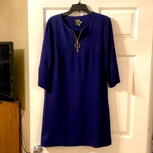 Taylor, Mid Sleeve, Quarter Zip Dress